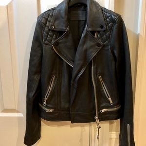 Allsaints conroy leather jacket
